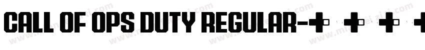 Call Of Ops Duty Regular字体转换